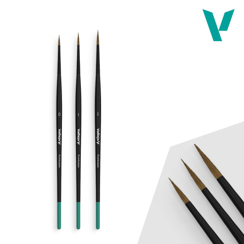 A Vallejo Pro Modeler Design Brush Set 0-1-2 priced at $35.99 available from Echelon Hobbies