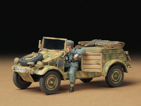 A 1/35 German Kubelwagen Type 82 priced at $20.99 available from Echelon Hobbies