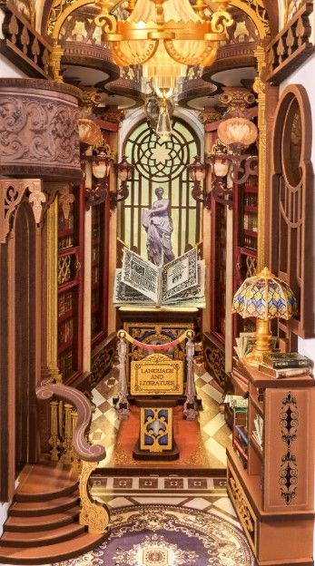 Rolife Library of Wonders Book Nook Shelf Insert