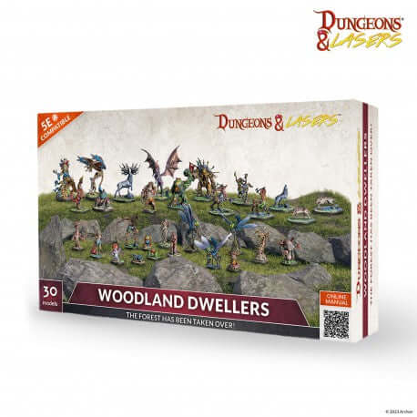 A Dungeons and Lasers Woodland Dwellers priced at $77.99 available from Echelon Hobbies