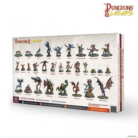 A Dungeons and Lasers Woodland Dwellers priced at $77.99 available from Echelon Hobbies