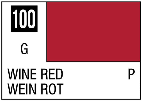 A Mr. Color 100 - Wine Red - 10ml priced at $3.99 available from Echelon Hobbies