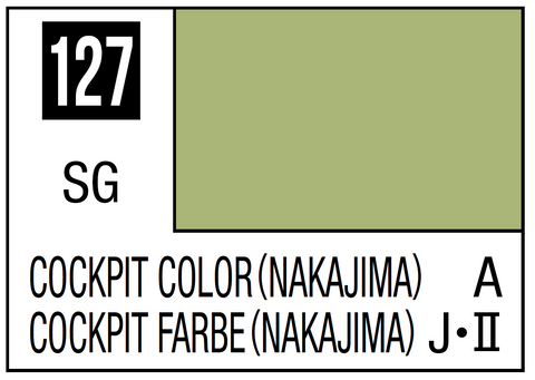 A Mr. Color 127 Cockpit Color - Nakajima - 10ml priced at $3.99 available from Echelon Hobbies