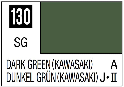 A Mr. Color 130 - Dark Green (Kawasaki) - 10ml priced at $3.99 available from Echelon Hobbies