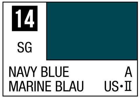 A Mr. Color 14 - Navi Blue - 10ml priced at $3.99 available from Echelon Hobbies