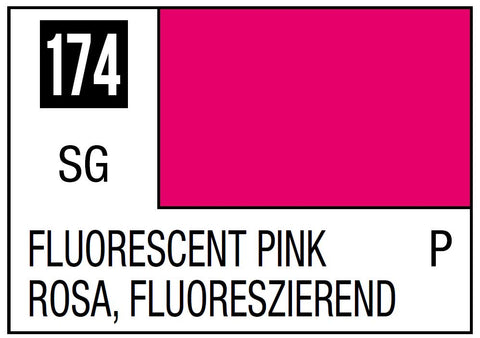 A Mr. Color 174 - Fluorescent Pink - 10ml priced at $3.99 available from Echelon Hobbies