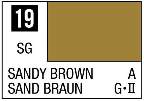 A Mr. Color 19 - Sandy Brown - 10ml priced at $3.99 available from Echelon Hobbies