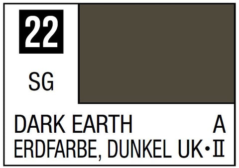 A Mr. Color 22 - Dark Earth - 10ml priced at $3.99 available from Echelon Hobbies