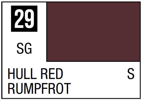 A Mr. Color 29 - Hull Red - 10ml priced at $3.99 available from Echelon Hobbies