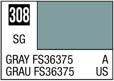 A Mr. Color 308 Gray FS36375 - 10ml priced at $3.99 available from Echelon Hobbies