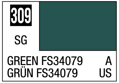 A Mr. Color 309 - Green FS34079 - 10ml priced at $3.99 available from Echelon Hobbies