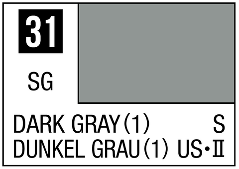 A Mr. Color 31 - Dark Gray 1 - 10ml priced at $3.99 available from Echelon Hobbies