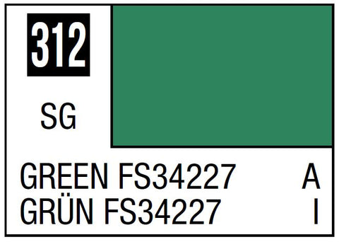 A Mr. Color 312 Green FS34227 - 10ml priced at $3.99 available from Echelon Hobbies