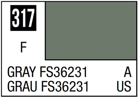 A Mr. Color 317 Gray FS36231 - 10ml priced at $3.99 available from Echelon Hobbies