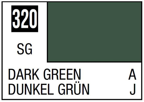 A Mr. Color 320 Dark Green - 10ml priced at $3.99 available from Echelon Hobbies