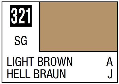 A Mr. Color 321 Light Brown - 10ml priced at $3.99 available from Echelon Hobbies