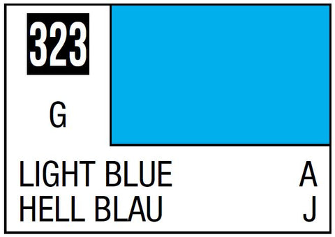 A Mr. Color 323 Light Blue - 10ml priced at $3.99 available from Echelon Hobbies