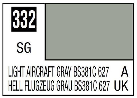 A Mr. Color 332 - Light Aircraft Gray Bs381C 627 - 10ml priced at $3.99 available from Echelon Hobbies