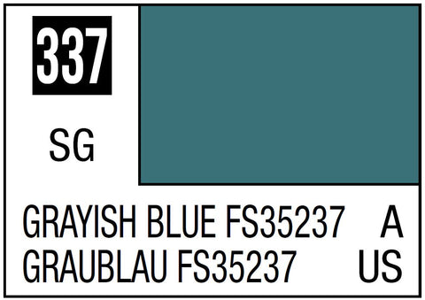 A Mr. Color 337 Grayish Blue FS35237 - 10ml priced at $3.99 available from Echelon Hobbies