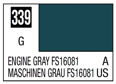 A Mr. Color 339 Engine Gray FS16081 - 10ml priced at $3.99 available from Echelon Hobbies