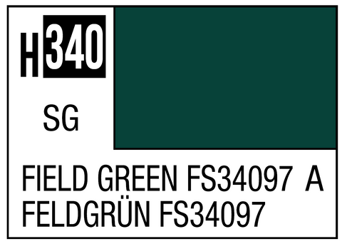 A Mr. Color 340 Field Green FS34097 - 10ml priced at $3.99 available from Echelon Hobbies