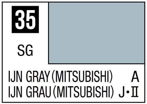 A Mr. Color 35 - IJN Gray (Mitsubishi) - 10ml priced at $3.99 available from Echelon Hobbies