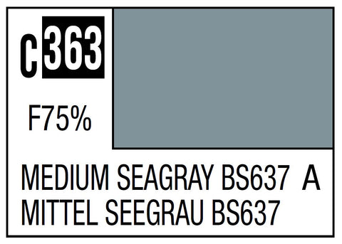 A Mr. Color C363 Medium Seagray BS637 - 10ml priced at $3.99 available from Echelon Hobbies