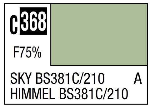 A Mr. Color C368 Sky Bs381C/210 - 10ml priced at $3.99 available from Echelon Hobbies