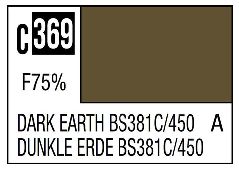 A Mr. Color C369 Dark Earth Bs381C/450 - 10ml priced at $3.99 available from Echelon Hobbies