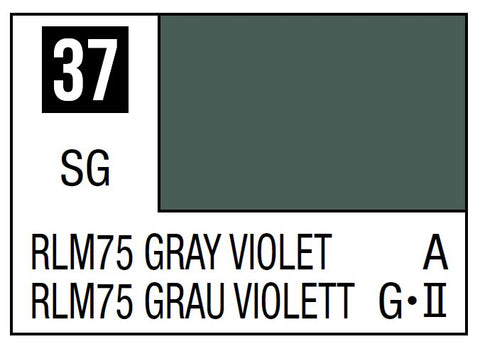 A Mr. Color 37 - RLM75 Gray Violet - 10ml priced at $3.99 available from Echelon Hobbies