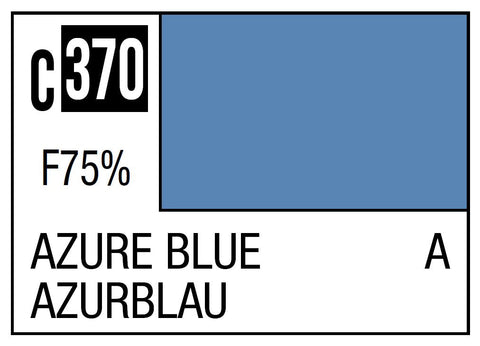 A Mr. Color C370 Azure Blue - 10ml priced at $3.99 available from Echelon Hobbies