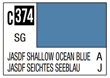 A Mr. Color C374 Jasdf Shallow Ocean Blue - 10ml priced at $3.99 available from Echelon Hobbies