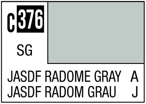 A Mr. Color 376 JASDF Radome Gray - 10ml priced at $3.99 available from Echelon Hobbies