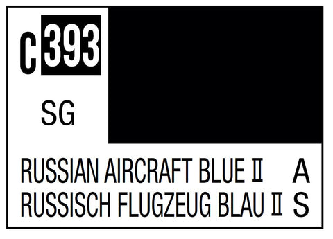 A Mr. Color C393 Russian Aircraft Blue II - 10ml priced at $3.99 available from Echelon Hobbies