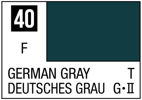 A Mr. Color 40 - German Gray - 10ml priced at $3.99 available from Echelon Hobbies