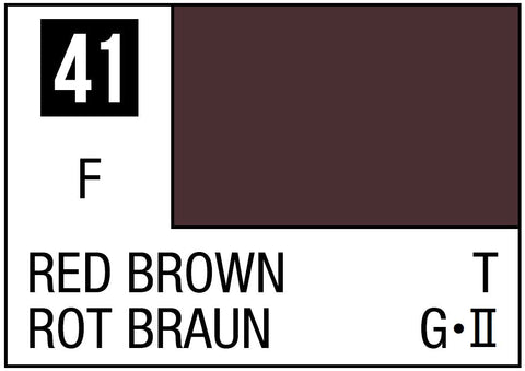 A Mr. Color 41 - Red Brown - 10ml priced at $3.99 available from Echelon Hobbies