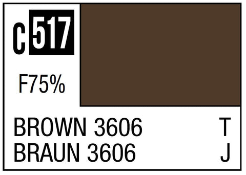 A Mr. Color C517 Brown 3606 - 10ml priced at $3.99 available from Echelon Hobbies