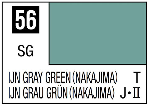 A Mr. Color 56 - LJN Gray Green - 10ml priced at $3.99 available from Echelon Hobbies