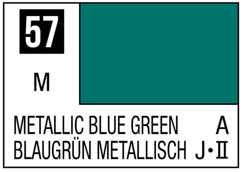 A Mr. Color 57 - Metallic Blue Green - 10ml priced at $3.99 available from Echelon Hobbies