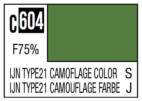 A Mr. Color C604 IJN Type21 Camouflage Color - 10ml priced at $3.99 available from Echelon Hobbies