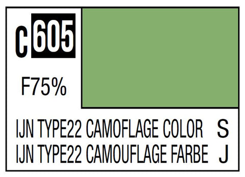 A Mr. Color C605 IJN Type22 Camouflage Color - 10ml priced at $3.99 available from Echelon Hobbies