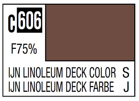 A Mr. Color C606 IJN Linoleum Deck Color - 10ml priced at $3.99 available from Echelon Hobbies