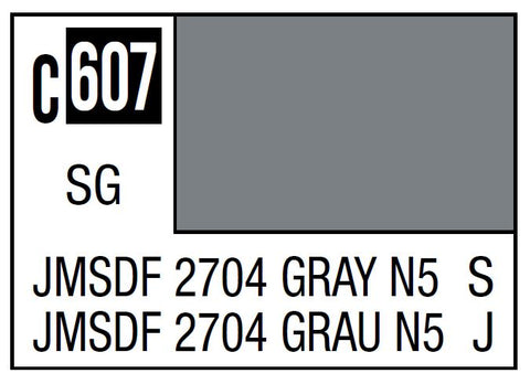 A Mr. Color C607 Jmsdf 2704 Gray N5 - 10ml priced at $3.99 available from Echelon Hobbies