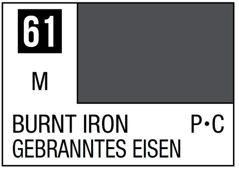 A Mr. Color 61 - Burnt Iron - 10ml priced at $3.99 available from Echelon Hobbies