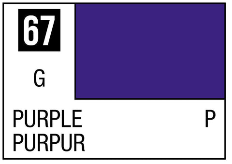 A Mr. Color 67 - Purple - 10ml priced at $3.99 available from Echelon Hobbies