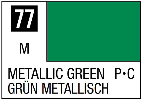 A Mr. Color 77 - Metallic Green - 10ml priced at $3.99 available from Echelon Hobbies