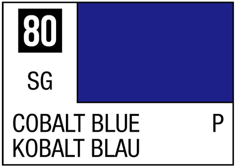 A Mr. Color 80 - Cobalt Blue - 10ml priced at $3.99 available from Echelon Hobbies