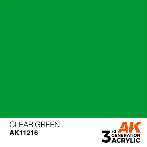 A 3G Clear Green priced at $4.99 available from Echelon Hobbies