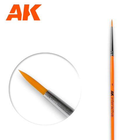 A 1 Round Brush. Synthetic priced at $4.69 available from Echelon Hobbies