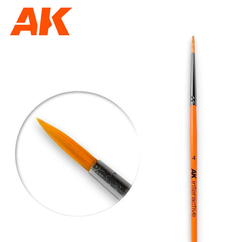 A 4 Round Brush. Synthetic priced at $4.95 available from Echelon Hobbies